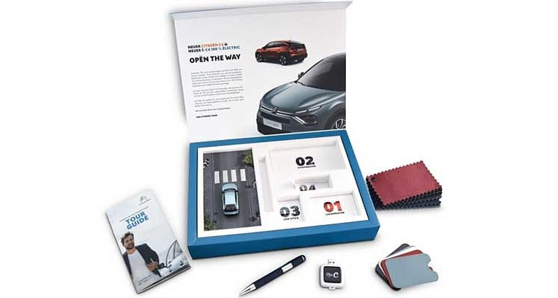 Car Tasting Box: Den Citroën C4 und ë-C4 zu Hause erleben